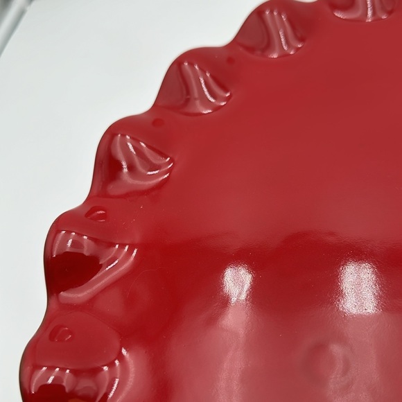 Red Ruffled Edge Cake Stand - Picture 9 of 16